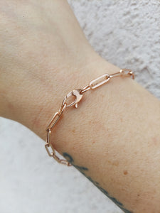 Paperclip Bracelet - 14K Rose Gold