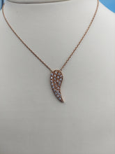 Load image into Gallery viewer, Rose Gold Angel Wing Necklace