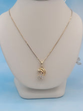 Load image into Gallery viewer, Shooting Star Diamond Necklace - 14K Yellow Gold - Estate