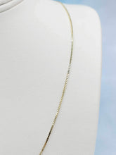 Load image into Gallery viewer, 20” Thin Box Chain - 14K Yellow Gold