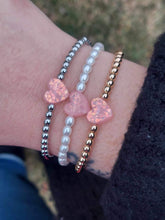 Load image into Gallery viewer, Pearl Unconditional Love Holy Water Stretch Bracelet