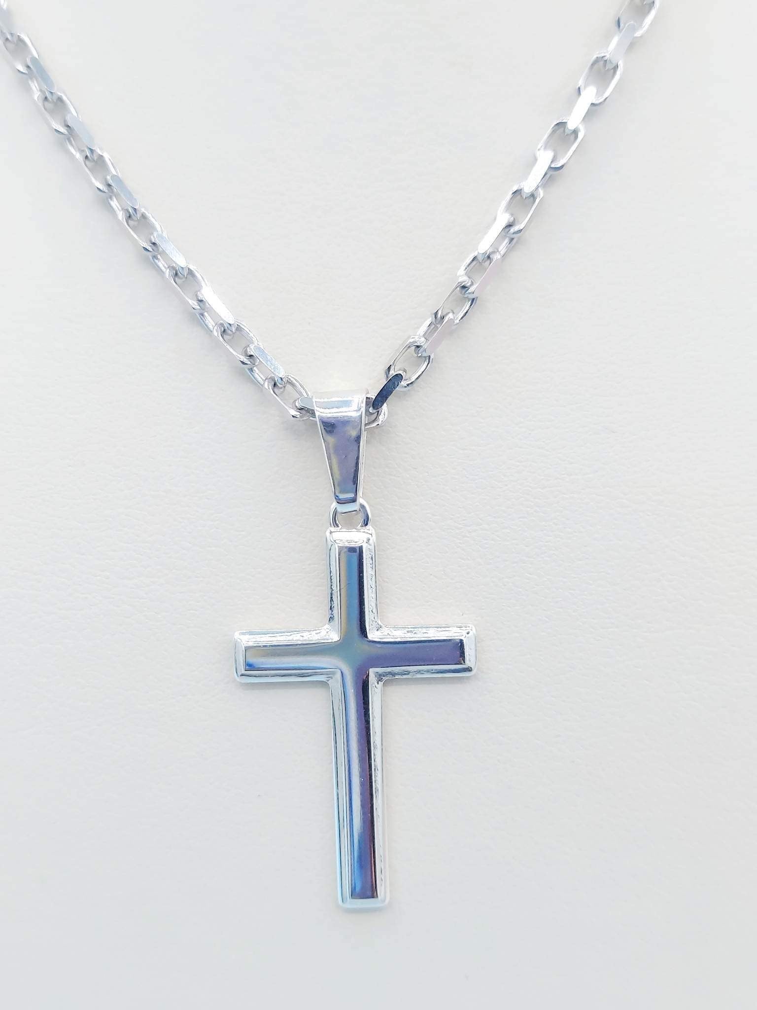 Flat store cross necklace