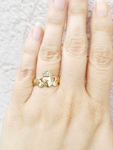 Load image into Gallery viewer, Irish Claddagh Ring - 14K Yellow Gold