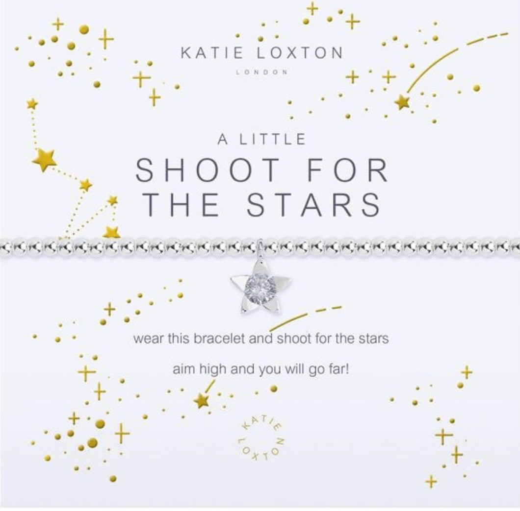 “Shoot for the Stars” - Silver Katie Loxton Bracelet