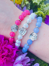 Load image into Gallery viewer, "Rose of Love" Pink Jade Bracelet - TJazelle