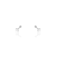 Load image into Gallery viewer, Tiny Pearl Screw Flat Back Earrings