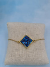 Load image into Gallery viewer, Sapphire Crystal  Druzy Adjustable Bolo Bracelet - Luca and Danni
