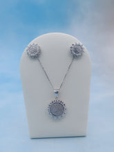 Load image into Gallery viewer, Sunflower CZ Set - Sterling Silver - DOORBUSTER PRICE