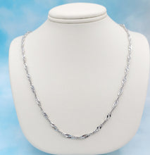 Load image into Gallery viewer, Sterling Silver 3.1mm Singapore Chain with Lobster Lock