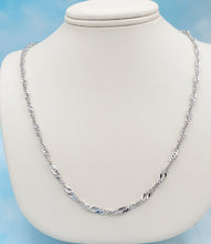 Load image into Gallery viewer, Sterling Silver 3.1mm Singapore Chain with Lobster Lock