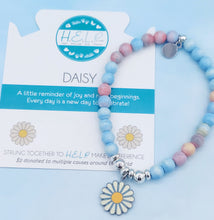 Load image into Gallery viewer, Enamel Daisy TJazelle H.E.L.P Charm Bracelet