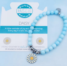 Load image into Gallery viewer, Enamel Daisy TJazelle H.E.L.P Charm Bracelet