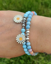 Load image into Gallery viewer, Enamel Daisy TJazelle H.E.L.P Charm Bracelet