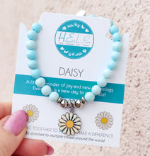 Load image into Gallery viewer, Enamel Daisy TJazelle H.E.L.P Charm Bracelet