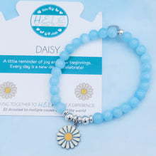 Load image into Gallery viewer, Enamel Daisy TJazelle H.E.L.P Charm Bracelet