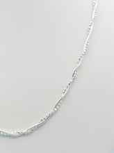 Load image into Gallery viewer, 16" Twisted Snake &amp; Dotted Necklace - Sterling Silver