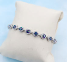 Load image into Gallery viewer, Mystic Topaz &amp; CZ Bracelet - Sterling Silver