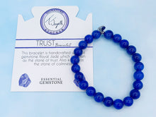 Load image into Gallery viewer, "Trust" Royal Jade Stacker Bracelet - TJazelle