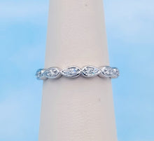 Load image into Gallery viewer, .15 Carat Diamond Wedding Band- 14K White Gold