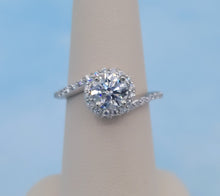 Load image into Gallery viewer, 1.25 Carat Lab Created Twist Diamond Ring - 14K White Gold