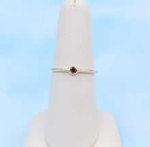 Load image into Gallery viewer, Ruby Stacking Ring - 14K Gold