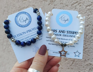 Intuition and Protection Lapis Lazuli Stacker - TJazelle Retailer Exclusive