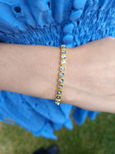 Load image into Gallery viewer, 8" Diamond Tennis Bracelet - Gold Plated Sterling Silver