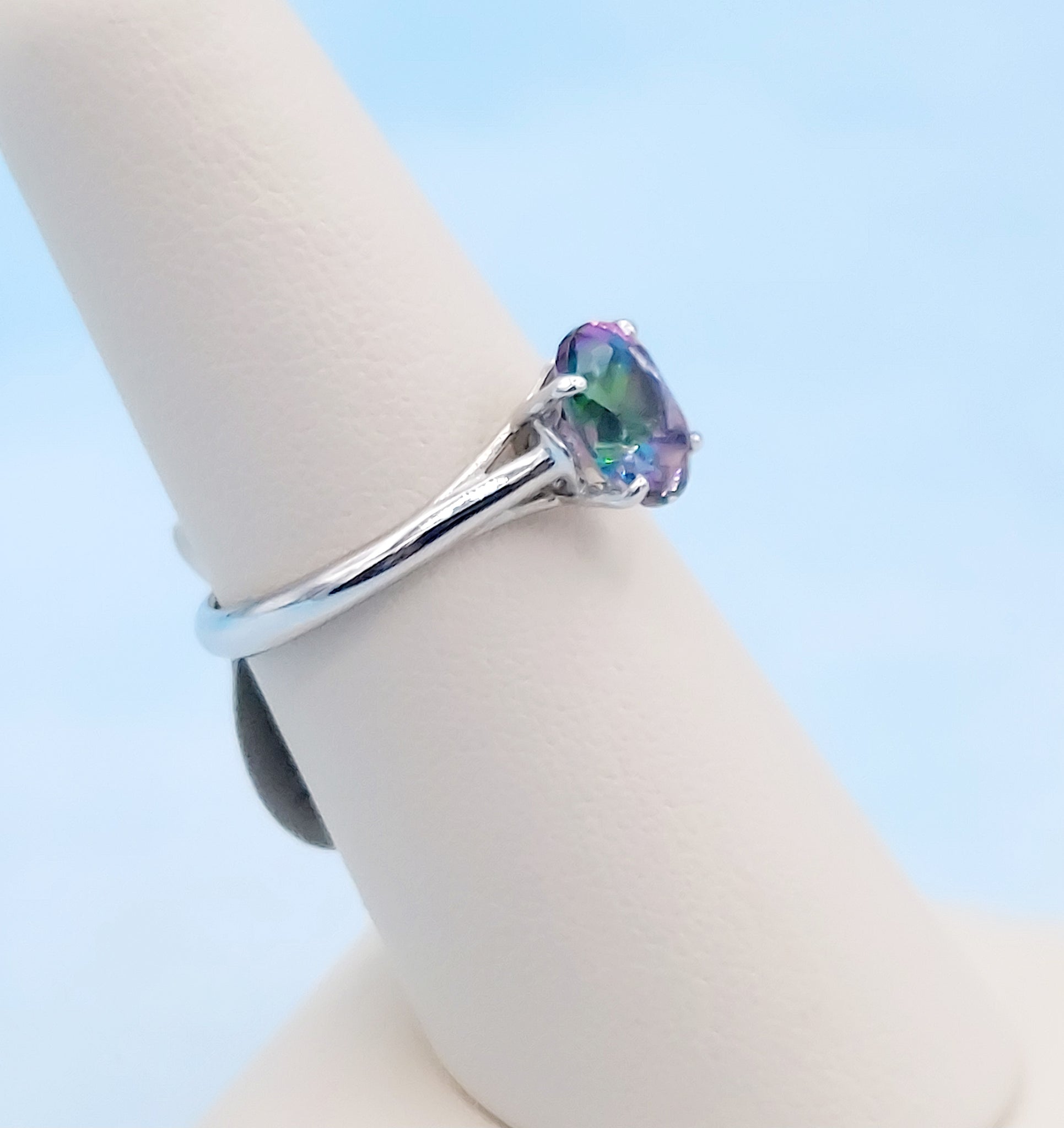 Blue mystic deals topaz ring