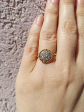 Load image into Gallery viewer, Diamond Pave Cluster Ring - 14K Yellow Gold