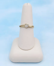 Load image into Gallery viewer, Diamond Heart Ring - 14K Yellow Gold