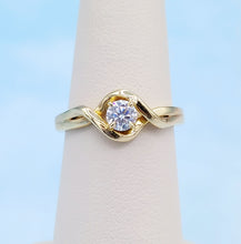 Load image into Gallery viewer, .33 Carat Round Diamond Ring - 14K Yellow Gold