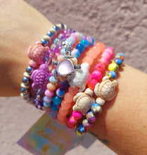 Load image into Gallery viewer, Just Peachy Sea Turtle Bracelet