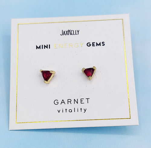Garnet Stud Earrings