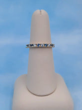 Load image into Gallery viewer, Aquamarine and Diamond Band - 14K Yellow Gold