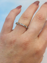 Load image into Gallery viewer, Aquamarine and Diamond Band - 14K Yellow Gold