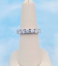 Load image into Gallery viewer, The Lucky Seven - 7 Lab Created Diamond Band - 14K White Gold