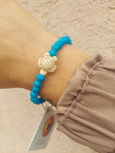 Load image into Gallery viewer, Vibrant Blue Sea Turtle Bracelet