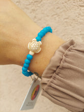 Load image into Gallery viewer, Vibrant Blue Sea Turtle Bracelet - Florida Sea Turtle Co