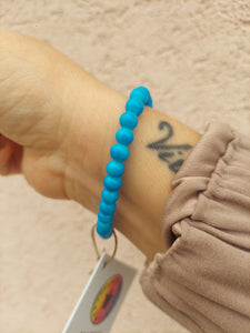 Vibrant Blue Sea Turtle Bracelet
