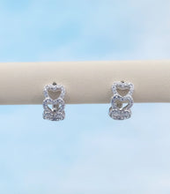 Load image into Gallery viewer, Heart Huggie Hoop - Sterling Silver