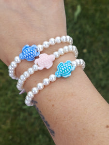 Pearl Limited Edition Sea Turtle Bracelet - Florida Sea Turtle Co