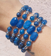 Load image into Gallery viewer, Blue Agate &amp; Terrahertz Beaded Bracelet - Marie's Exclusive TJazelle