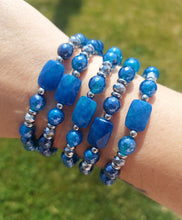Load image into Gallery viewer, Blue Agate &amp; Terrahertz Beaded Bracelet - Marie's Exclusive TJazelle