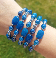 Load image into Gallery viewer, Blue Agate &amp; Terrahertz Beaded Bracelet - Marie's Exclusive TJazelle