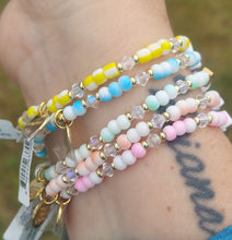 Load image into Gallery viewer, "Salty" Summer Snacks Bracelet with Pretzel Charm - Little Words Project