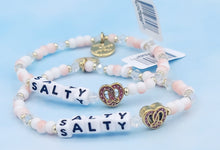 Load image into Gallery viewer, "Salty" Summer Snacks Bracelet with Pretzel Charm - Little Words Project