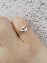 Load image into Gallery viewer, Double Row with Anchor Ring  - Sterling Silver