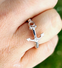 Load image into Gallery viewer, Anchor Ring  - Sterling Silver