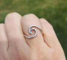 Load image into Gallery viewer, Beach Wave Ring - Sterling Silver