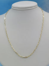 Load image into Gallery viewer, Paperclip Link Chain - 14K Yellow Gold